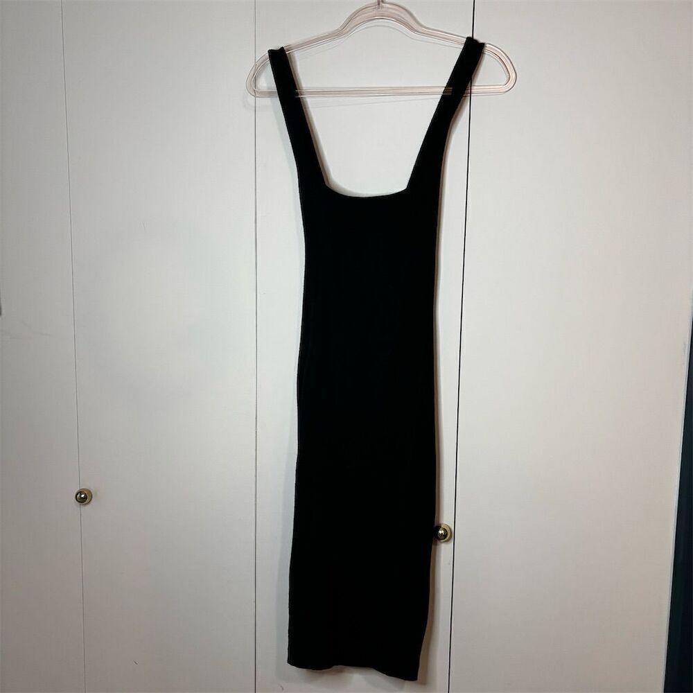 Banana Republic Women's Black Midi Dress Size 12 Sleeveless Party